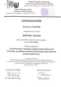 Certyfikaty i zaświadczenia - kompetencje pracowników - ORKANUM ENERGIA