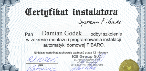 Certyfikaty i zaświadczenia - kompetencje pracowników - ORKANUM ENERGIA