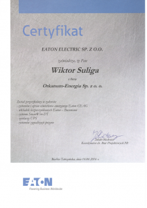 Certyfikaty i zaświadczenia - kompetencje pracowników - ORKANUM ENERGIA